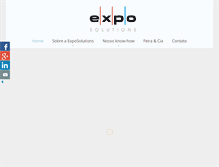Tablet Screenshot of exposolutions.com.br
